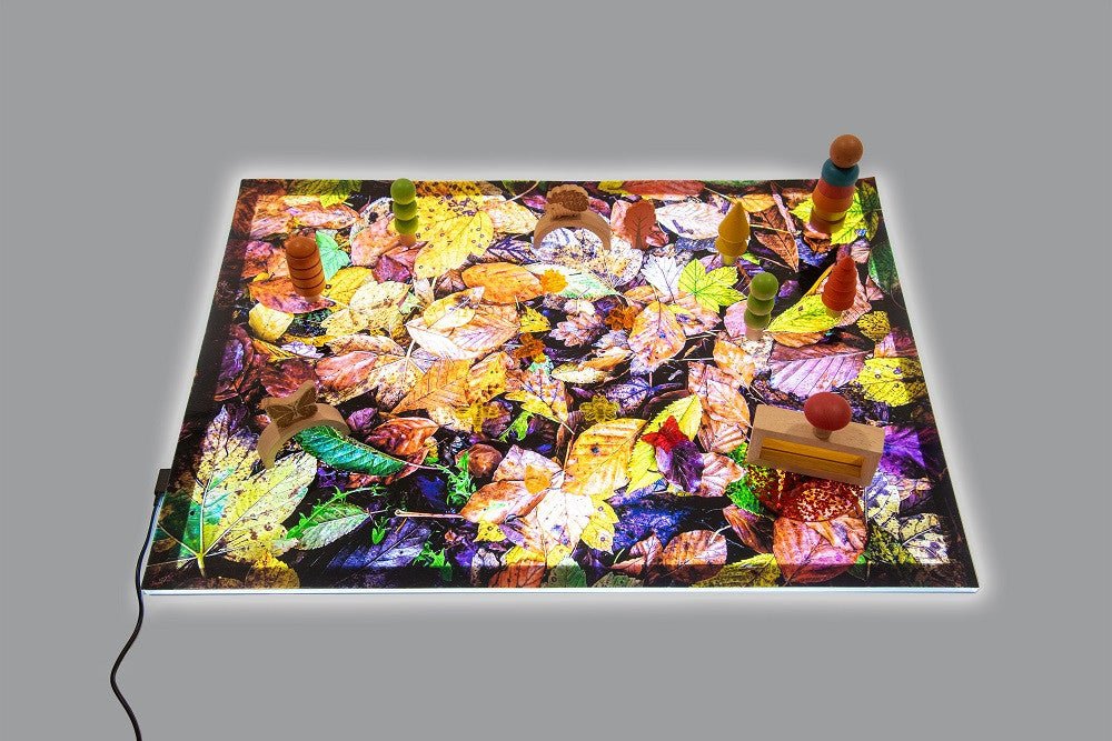 A2 Light Panel + Autumn Leaves Play Mat 73578P (Direct Shipping) - Little Whispers