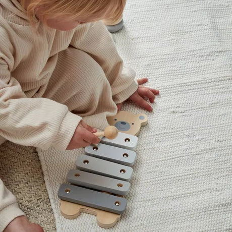 Bambino Wooden Toy Xylophone - Teddy - Little Whispers