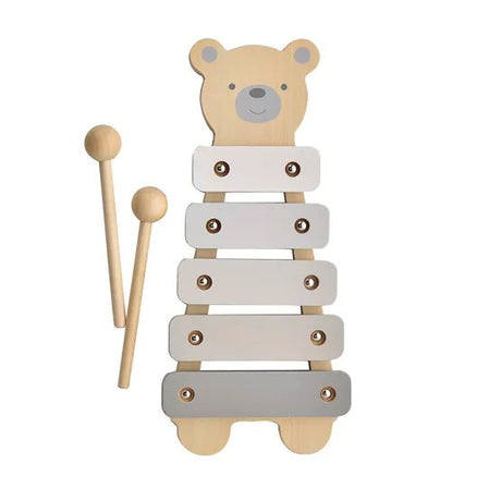 Bambino Wooden Toy Xylophone - Teddy - Little Whispers