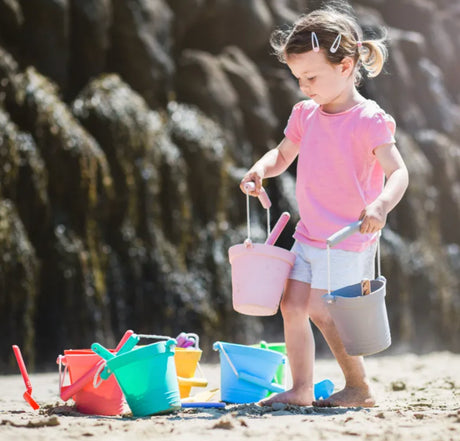 Bigjigs Dove Grey Eco Bucket and Spade - Little Whispers