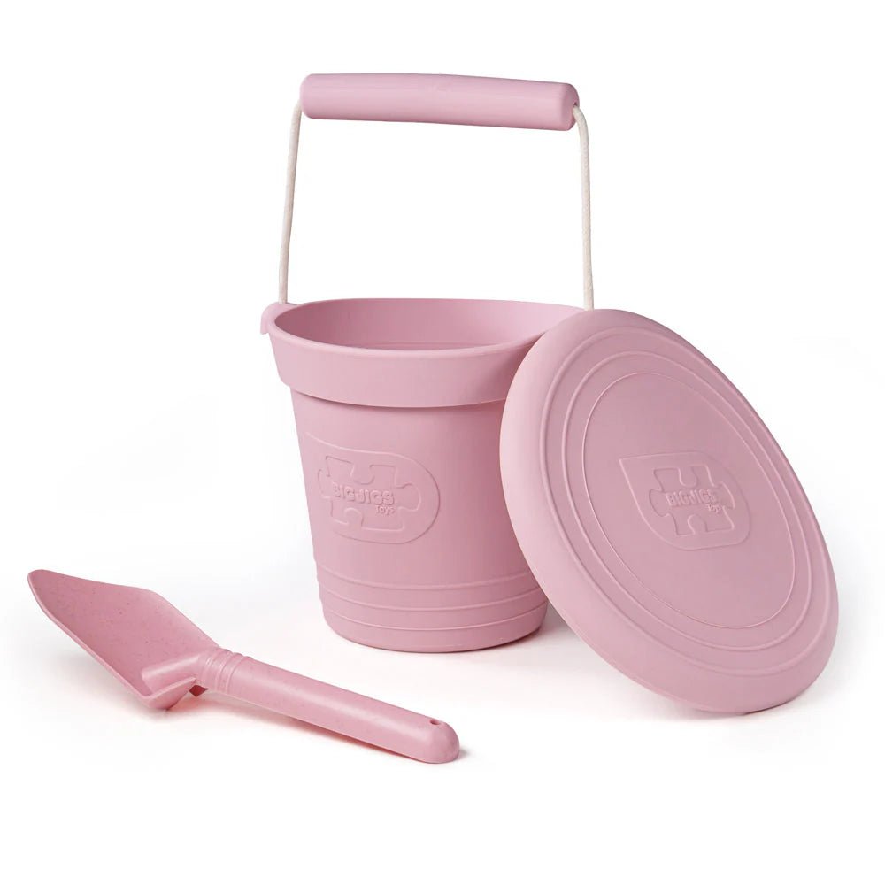 Bigjigs Pink Eco Bucket, Spade and Flyer Set - Little Whispers