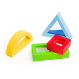 Bigjigs Rainbow Sensory Filled Wooden Blocks - Little Whispers