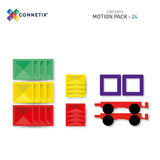 Connetix Tiles Magnetic Building Set - Motion Pack 24 Piece Rainbow - Little Whispers