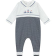 Emile et Rose Boys Dylan Babygrow in Navy and White - Little Whispers