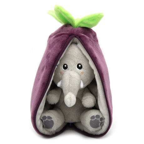 Flipetz Reset the Elephant/Aubergine 2-in-1 Soft Plush Collectable (Pre-Order due in April) - Little Whispers