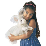 Folkmanis Large Angora Rabbit Hand Puppet (Pre-Order Yours Now) - Little Whispers