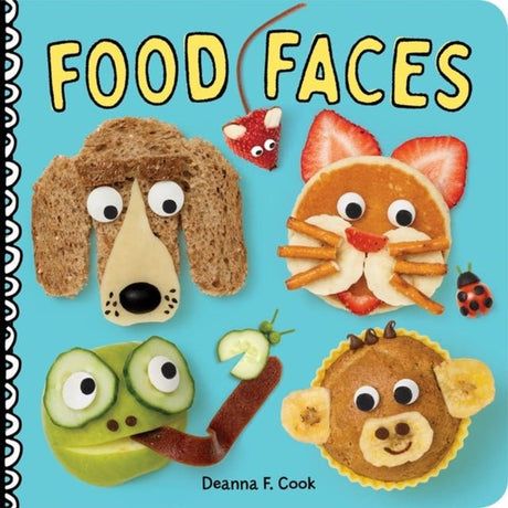 Food Faces Story Sack with Wooden Chopping Board - Little Whispers