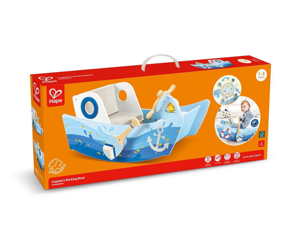 Hape Captain's Rocking Boat (Direct Shipping) - Little Whispers