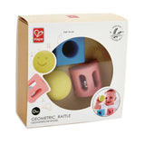 Hape Eco Geometric Soft Rice Sensory Rattle Toy - Little Whispers