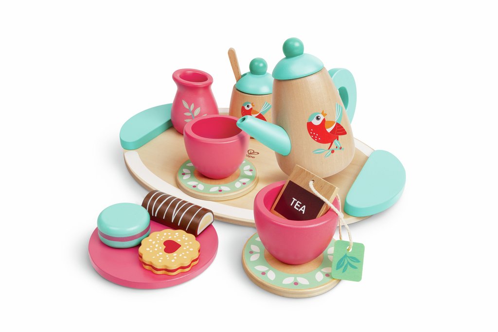 Hape Tea Time Wooden Play Set E3207 (Direct Shipping UK Only) - Little Whispers