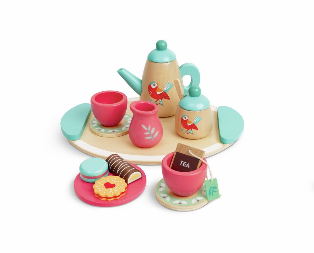 Hape Tea Time Wooden Play Set E3207 (Direct Shipping UK Only) - Little Whispers