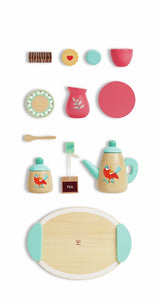 Hape Tea Time Wooden Play Set E3207 (Direct Shipping UK Only) - Little Whispers