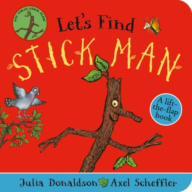 Let's Find Stick Man Board Book (small cracks on spine) - Little Whispers