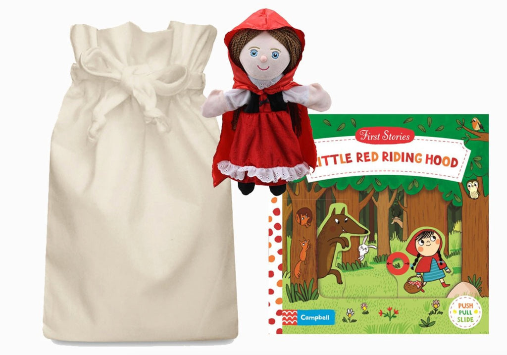 Little Red Riding Hood Story Sack with Puppet Company Hand Puppet - Little Whispers