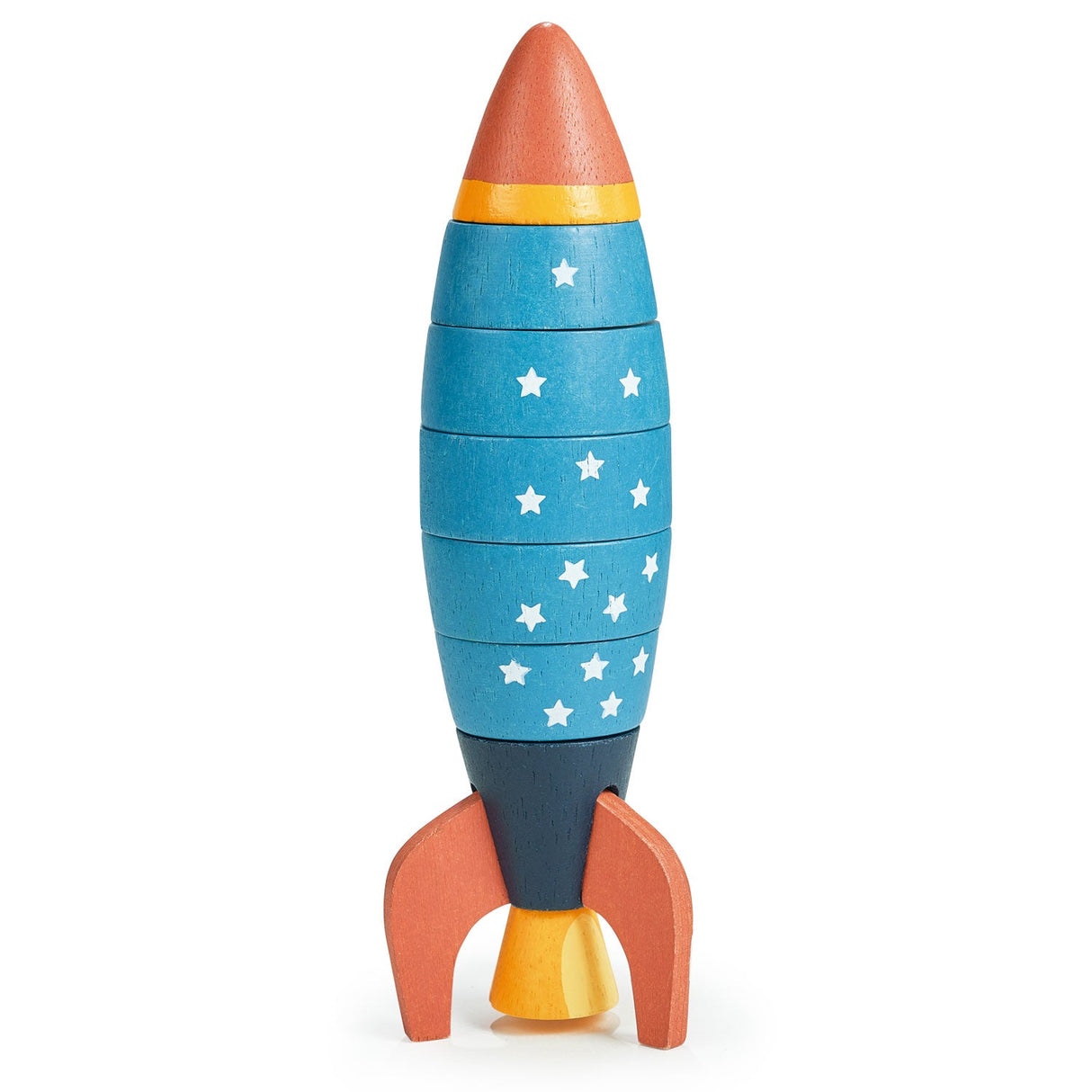 Mentari Wooden Stacking and Counting Rocket - Little Whispers