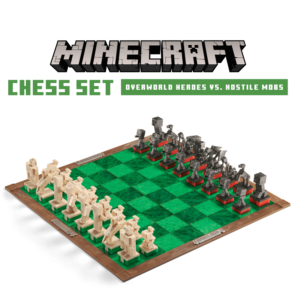 Minecraft Chess Set – Overworld Heroes vs. Hostile Mobs (Coming Soon) - Little Whispers