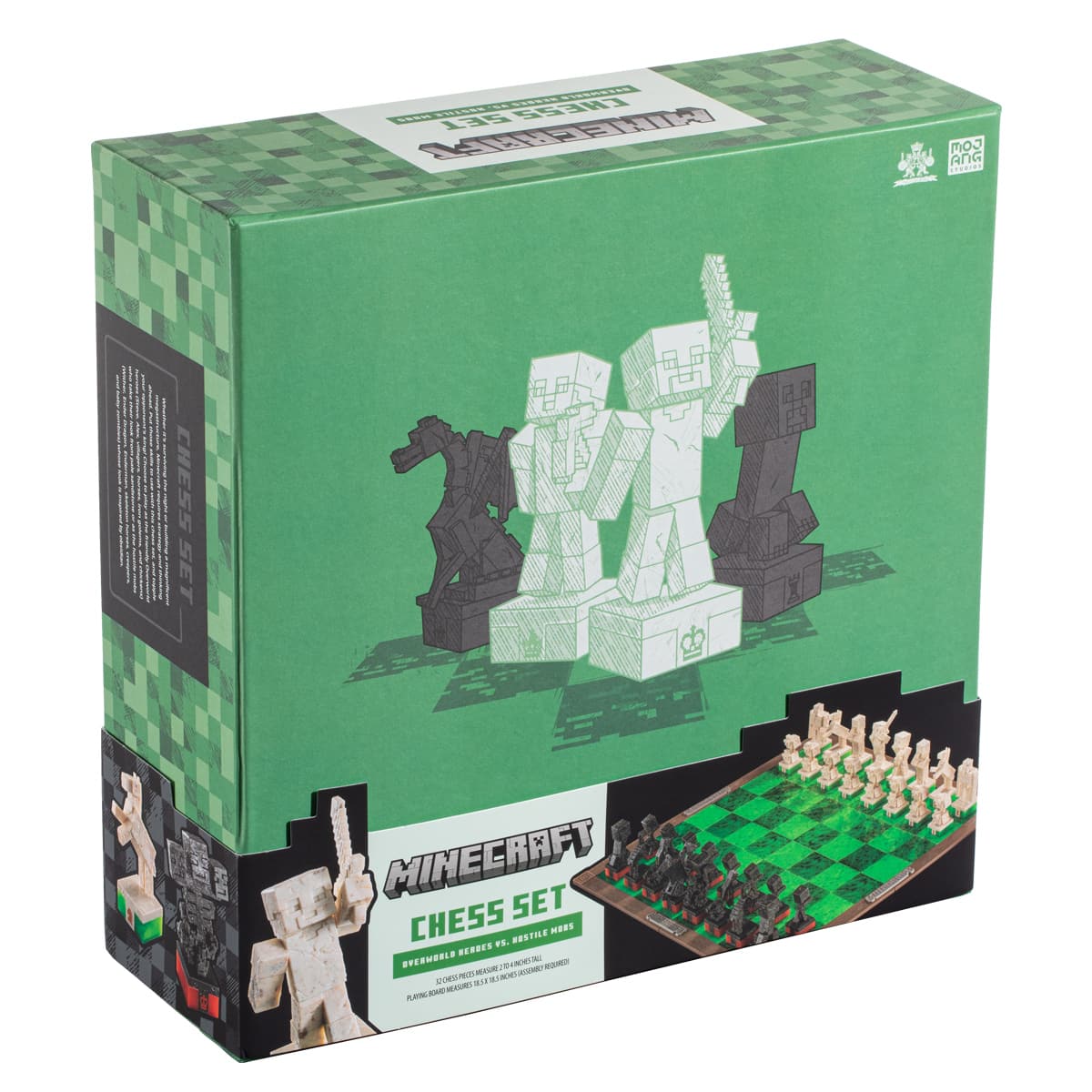 Minecraft Chess Set – Overworld Heroes vs. Hostile Mobs (Coming Soon) - Little Whispers