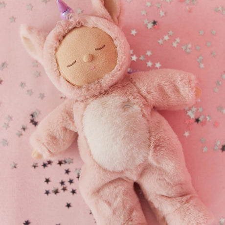 *PRE - ORDER* Ollie Ella Cozy Dinkum Unicorn Sugarpie, Pink (DUE EARLY OCT) - Little Whispers