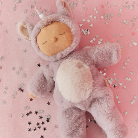 *PRE - ORDER* Ollie Ella Cozy Dinkum Unicorn Sweetpea, Lilac (DUE EARLY OCT) - Little Whispers