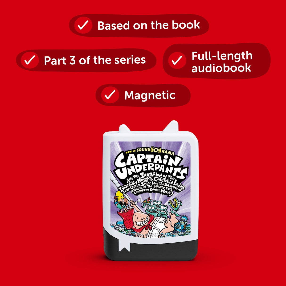 *PRE - ORDER* Pocket Tonie Captain Underpants and the Invasion of the Incredibly Naughty Cafeteria Ladies from Outer Space (Available approx 24 October) - Little Whispers