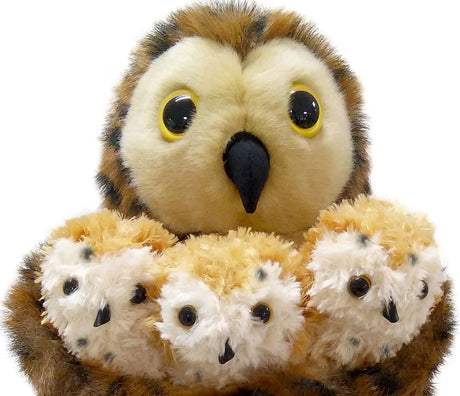 Puppet Company Owl With 3 Babies Puppet - Little Whispers