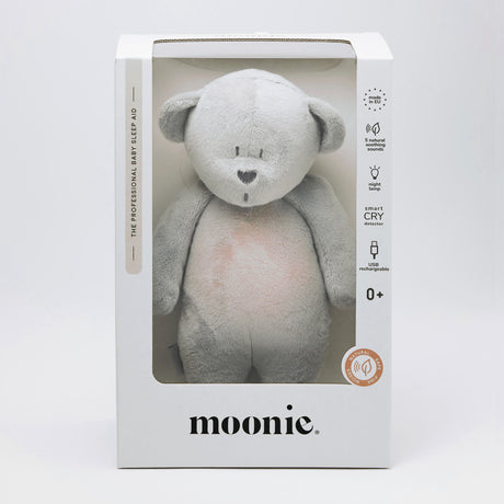 Silver Moonie Humming Bear with Lamp