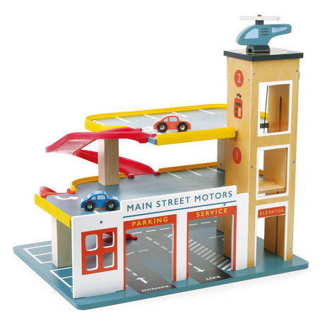 Tenderleaf Toys Mentari Multi - Level Garage with Lift (Direct Shipping) - Little Whispers