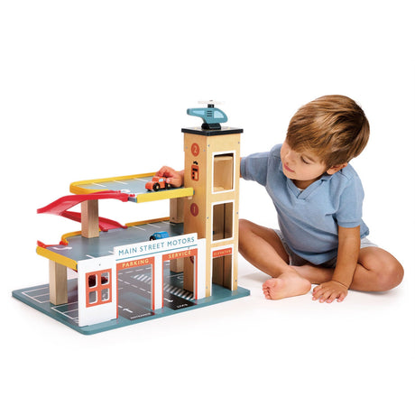 Tenderleaf Toys Mentari Multi - Level Garage with Lift (Direct Shipping) - Little Whispers