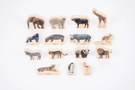 TickiT Wooden Wild Animals (15) - Little Whispers