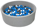 Velinda Large Round Grey Ball pit + 600 Balls (Direct Shipping Item - UK Only) - Little Whispers