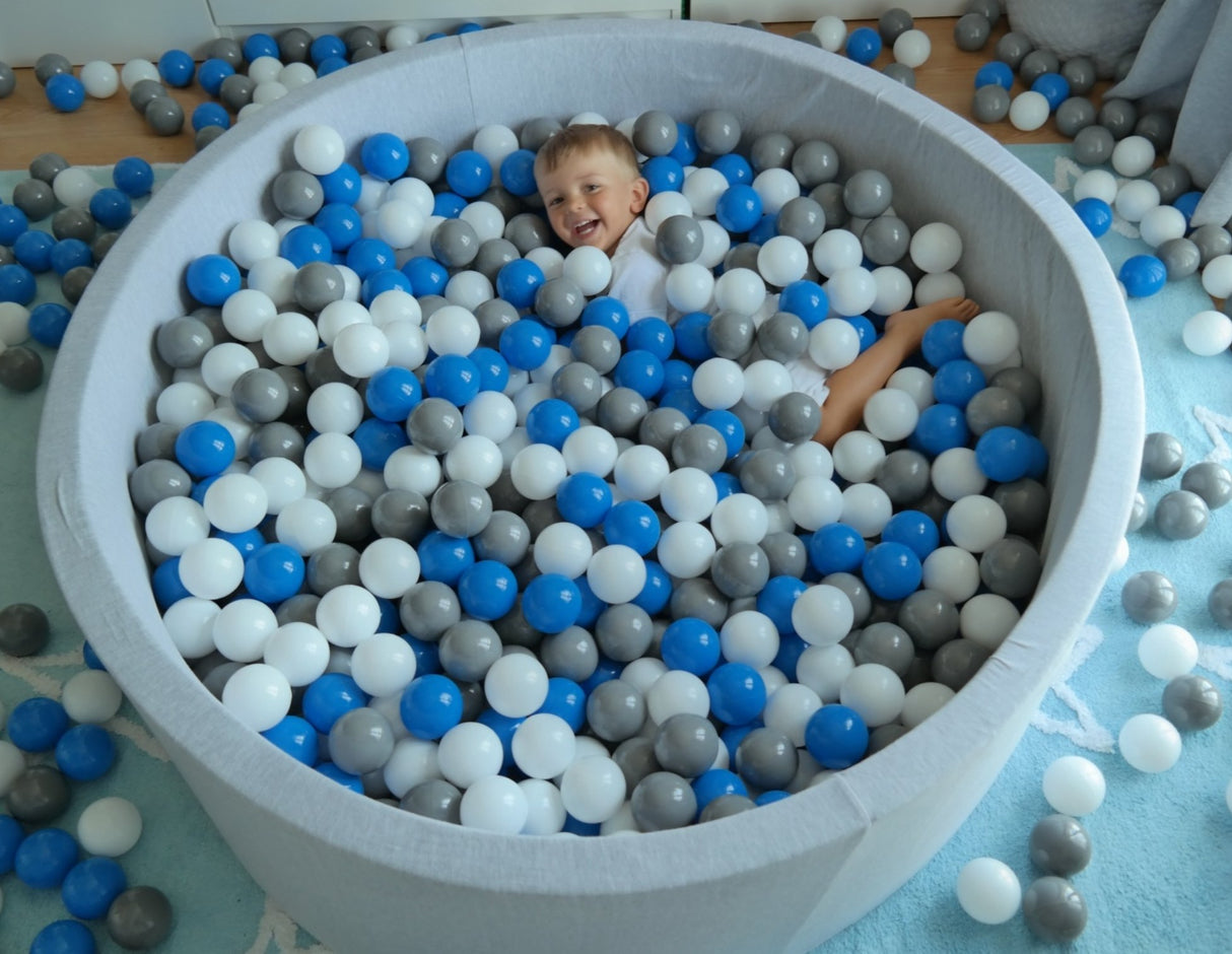 Velinda Large Round Grey Ball pit + 600 Balls (Direct Shipping Item - UK Only) - Little Whispers