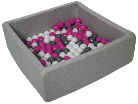 Velinda Square Children's Soft Play Ball Pit + 150 Balls (Direct Shipping Item - UK Only) - Little Whispers