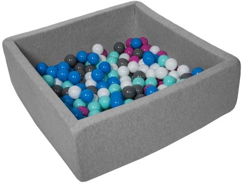 Velinda Square Children's Soft Play Ball Pit + 150 Balls (Direct Shipping Item - UK Only) - Little Whispers