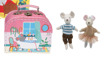 Wilberry Mice in a Mouse Suitcase - Little Whispers