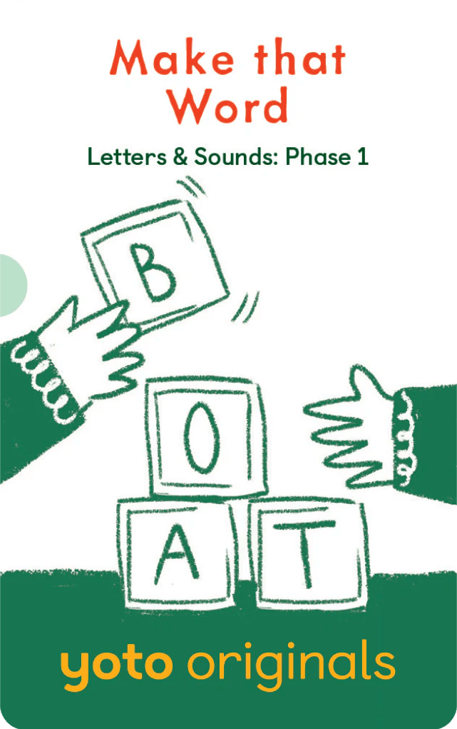 Yoto Phonics Letters and Sounds Phase 1 Audio Cards - Little Whispers