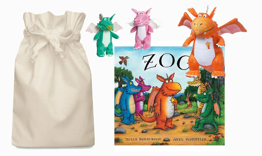 Zog Story Sack with Aurora Soft Toy Dragons - Little Whispers
