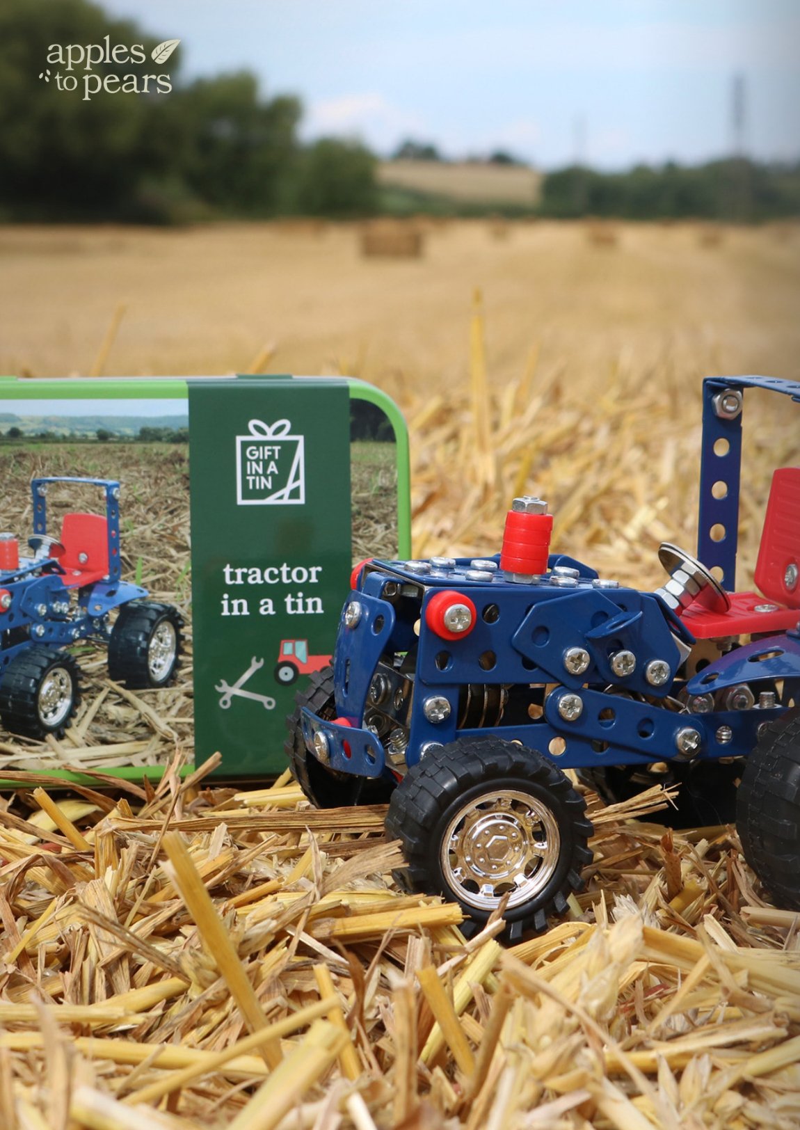 Apples To Pears Gift In A Tin Tractor - Little Whispers