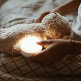 Cappuccino Organic Humming Bear with Night Light - Little Whispers