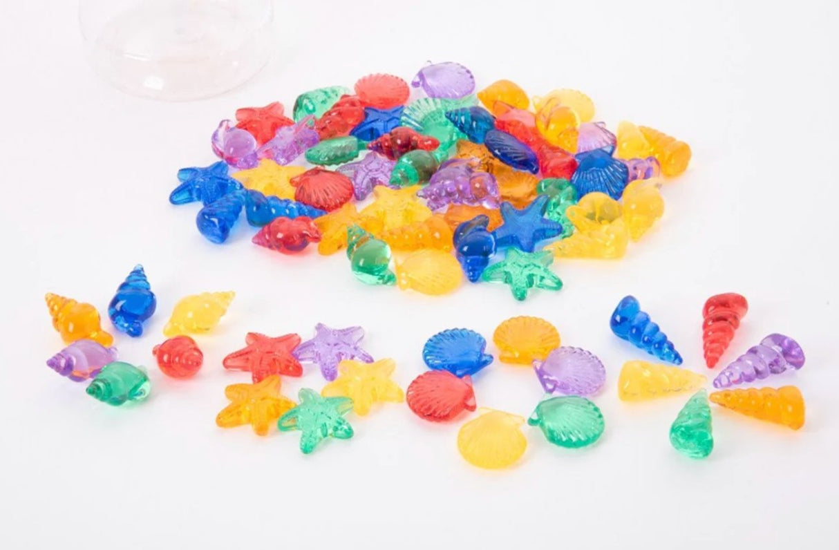 Coloured Shells Party Bag with 8 Random Shells/Sea Creatures - Little Whispers