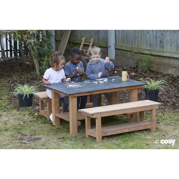 Cosy Chalkboard Table And Bench Set Direct Shipping Item Little Whispers