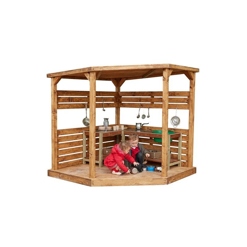 Cosy Roofed Stage Play Corner (Direct Shipping Item) - Little Whispers