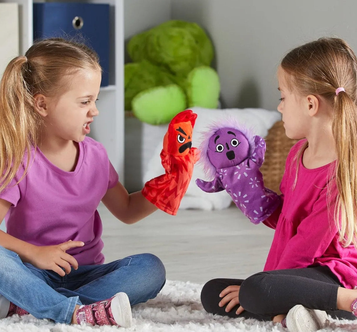 Emotions Sensory Hand Puppets - Little Whispers