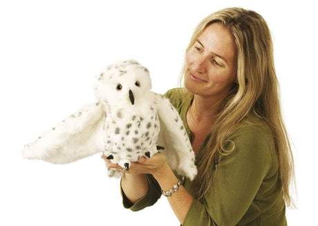 Folkmanis Snowy Owl Hand Puppet (Pre-Order) - Little Whispers