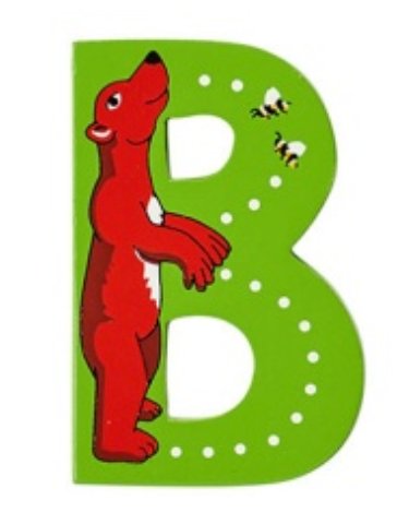 Lanka Kade Wooden Animal Letter B - Little Whispers