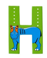 Lanka Kade Wooden Animal Letter H - Little Whispers