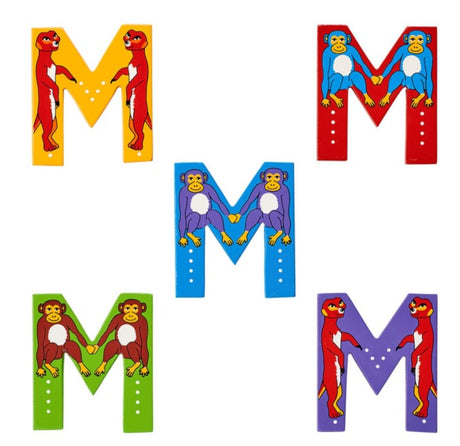 Lanka Kade Wooden Animal Letter M - Little Whispers