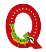 Lanka Kade Wooden Animal Letter Q - Little Whispers