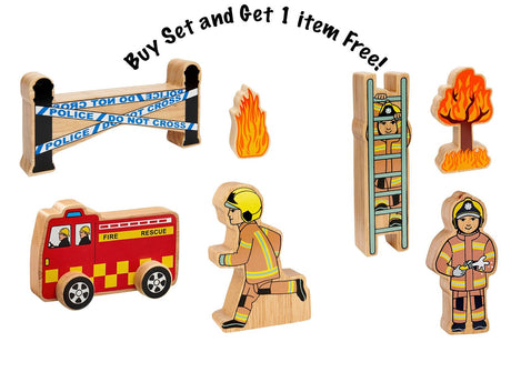 Lanka Kade Wooden Fire Scene Characters (Get 1 FREE) - Little Whispers