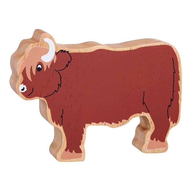 Lanka Kade Wooden Highland Cow - Little Whispers