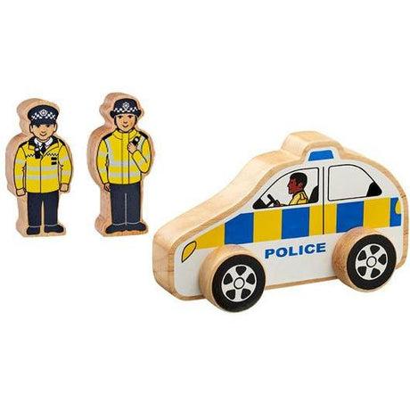 Lanka Kade Wooden Police Car - Little Whispers